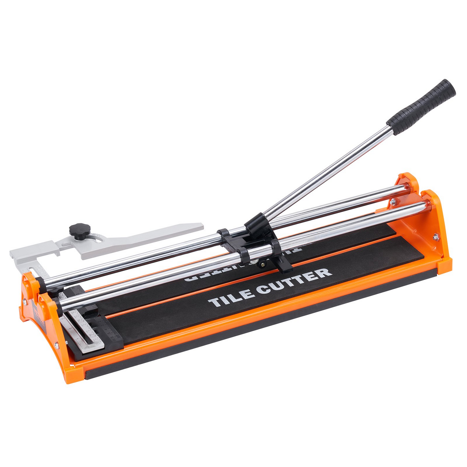 Start2Finish VEVOR 17-inch manual tile cutter with tungsten carbide wheel, infrared positioning, anti-skid feet, double rails for precise cuts.