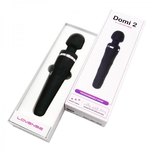 Lovense Domi 2 adult toy by Start2Finish, showing sleek design and control buttons on the wireless vibrator.
