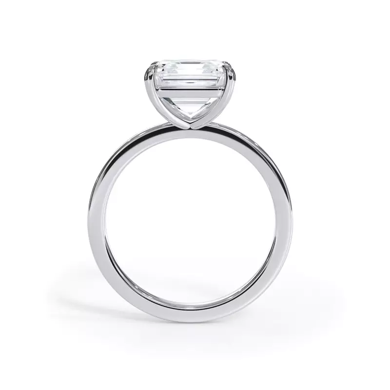 Start2Finish 2.00 CTW lab-grown diamond solitaire engagement ring in 14K white gold with G-VS clarity, elegant jewelry piece.