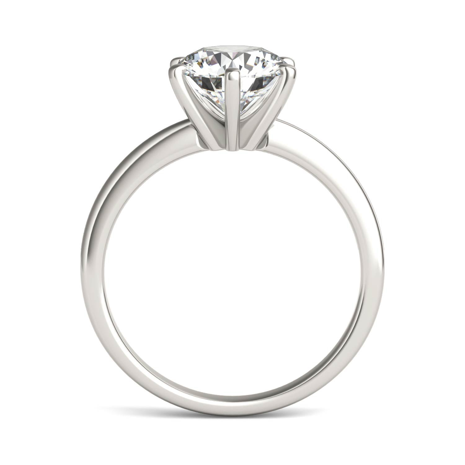 Start2Finish 2.00 CTW AGI Certified lab-grown diamond solitaire engagement ring in 14K white gold with G-VS clarity.