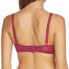 Lime Lucy Sassa Fuchsia deep plunge push-up bra with lace details, showcasing its vibrant color and supportive design.