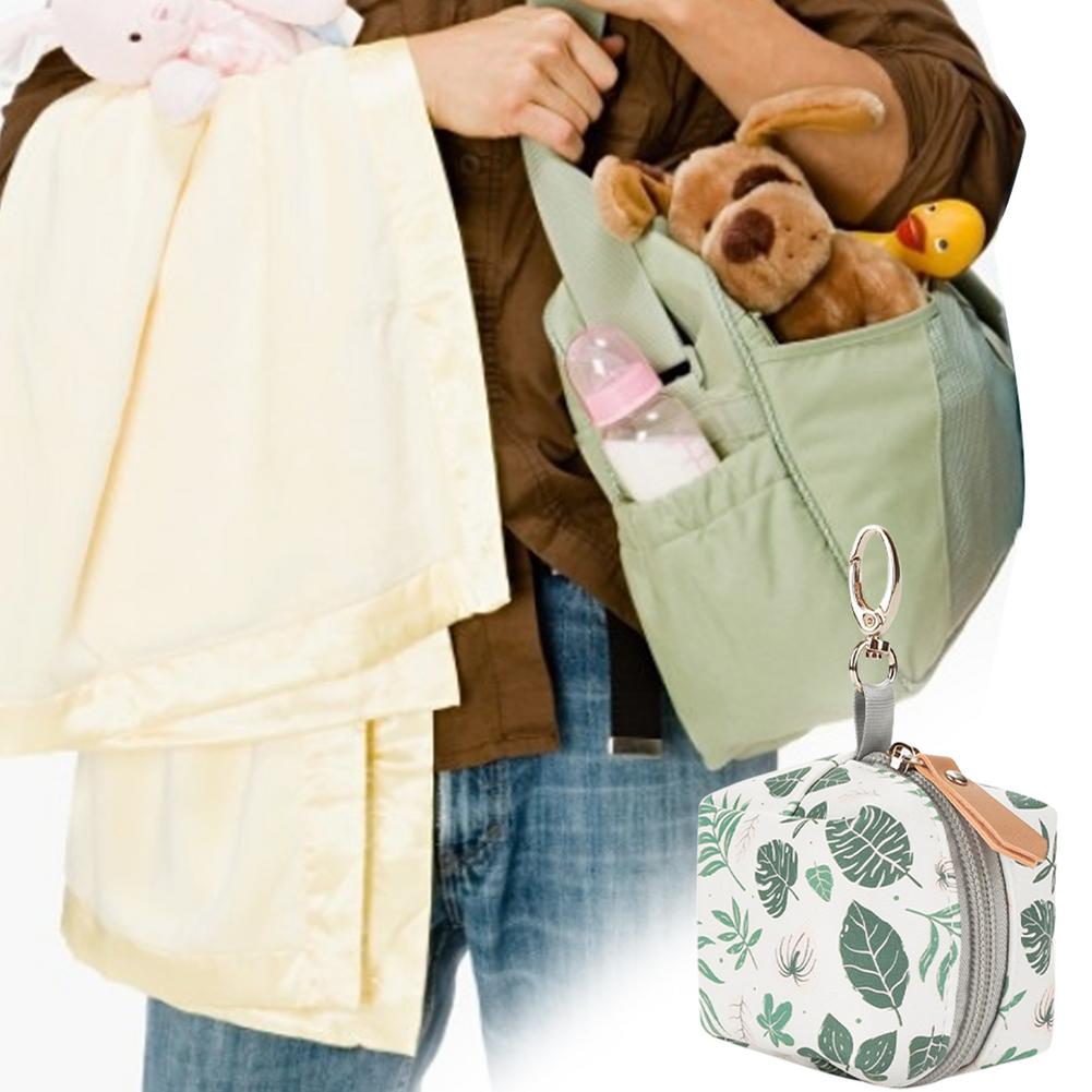 Maroon Asteria baby pacifier holder with impervious case for infants, designed for secure storage and easy access.