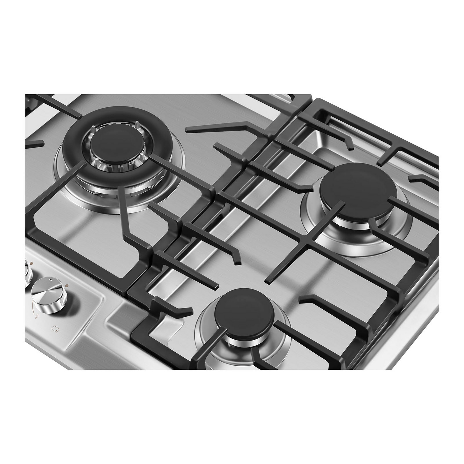 Empava 36-inch built-in gas cooktop with four burners and stainless steel finish, ideal for modern kitchen appliances.