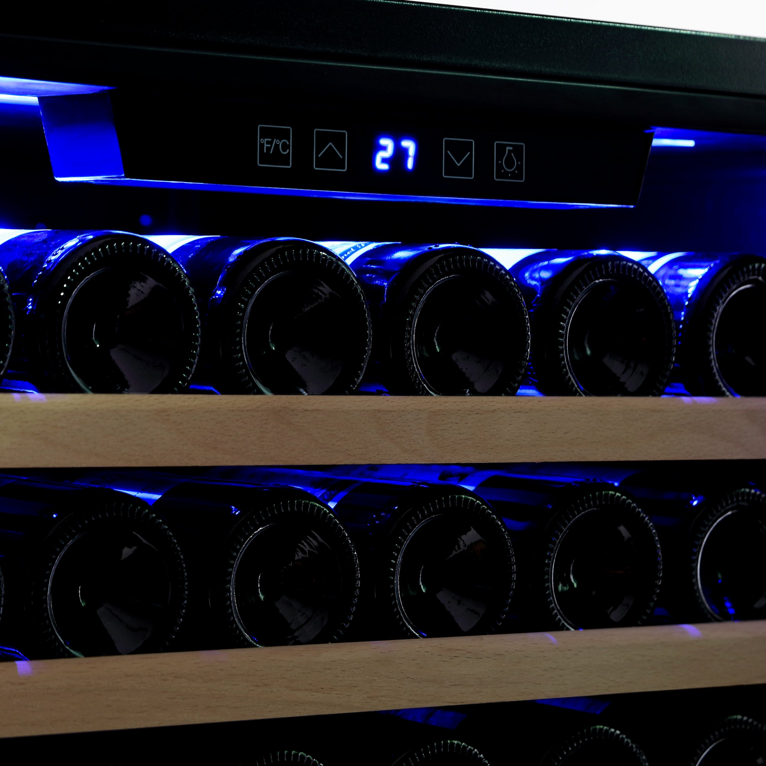 Empava WC07S wine cooler, 70-inch tall wine fridge with sleek appliance design, ideal for storing wine bottles efficiently.
