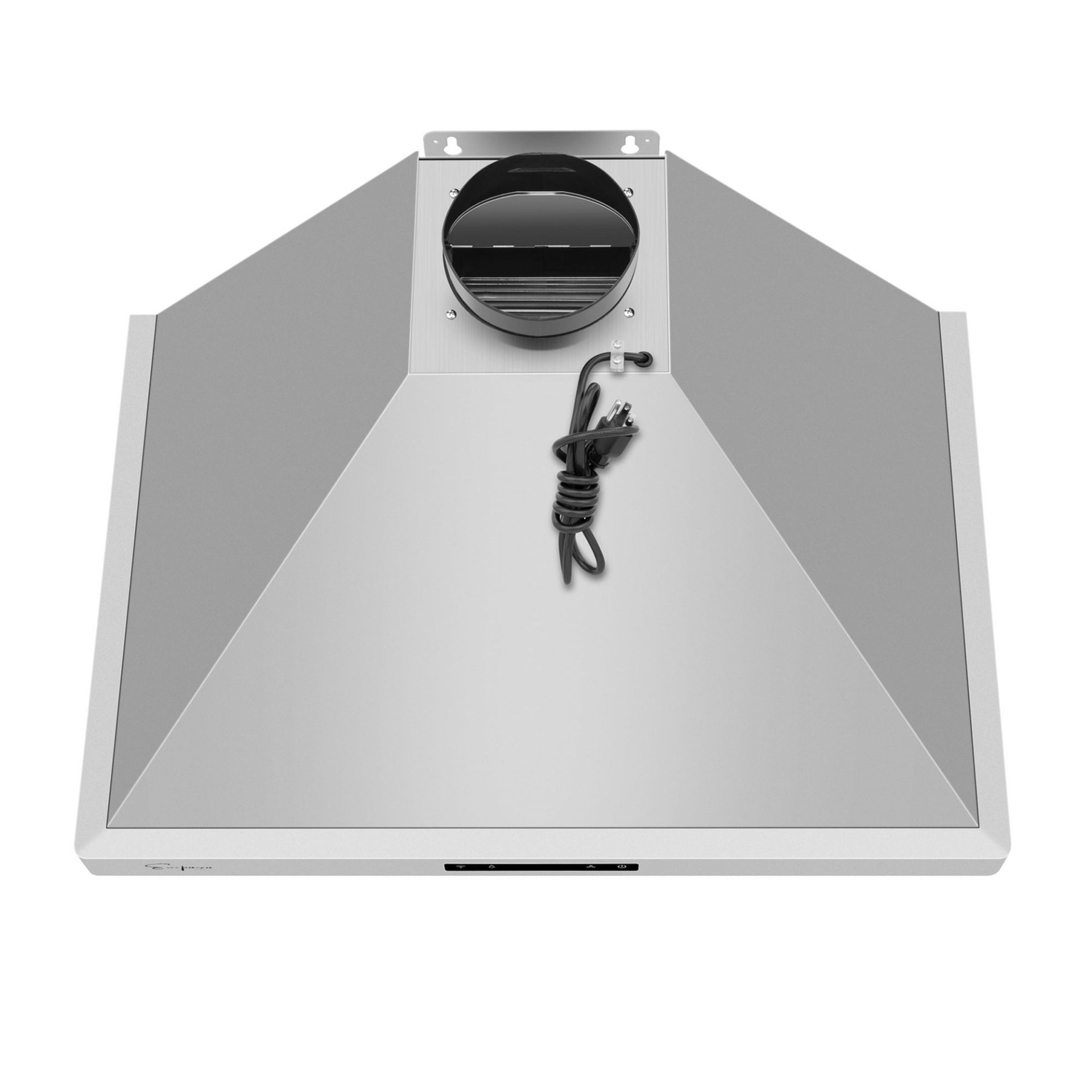 Start2Finish Empava 36-inch wall mount range hood with 380 CFM ducted ventilation and modern stainless steel finish.