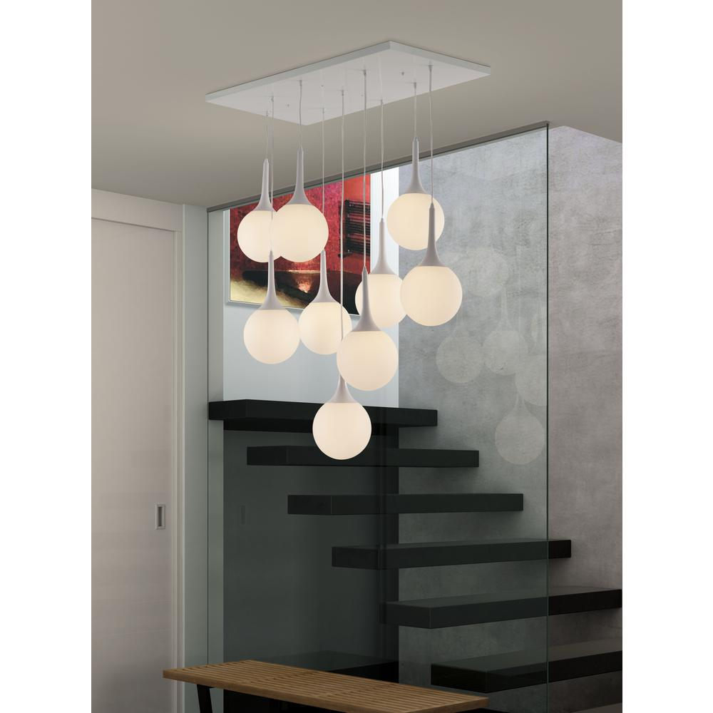 Start2Finish Epsilon White Ceiling Lamp, modern lighting fixture with sleek design and smooth finish, mounted on ceiling.
