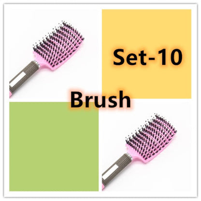 CJDropshipping anti-knot hairbrush for women, detangler brush with bristles designed to smooth and untangle hair.