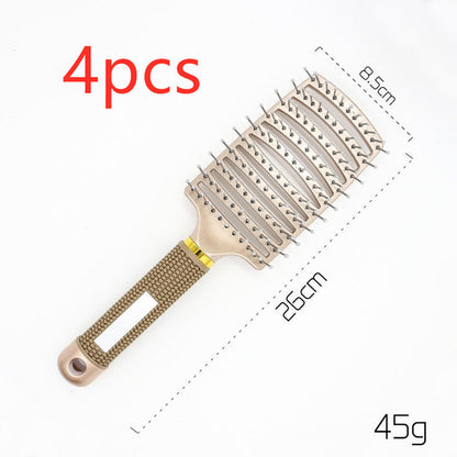 CJDropshipping anti-knot detangling hairbrush for women with smooth bristles, designed for gentle hair detangling and styling.