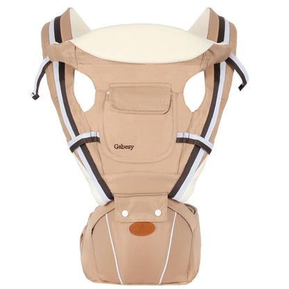 Maroon Asteria breathable multifunctional baby strap waist stool with adjustable straps and supportive design for parent convenience