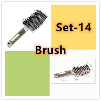 CJDropshipping anti-knot hairbrush for women, lightweight detangling brush with ergonomic handle, suitable for all hair types
