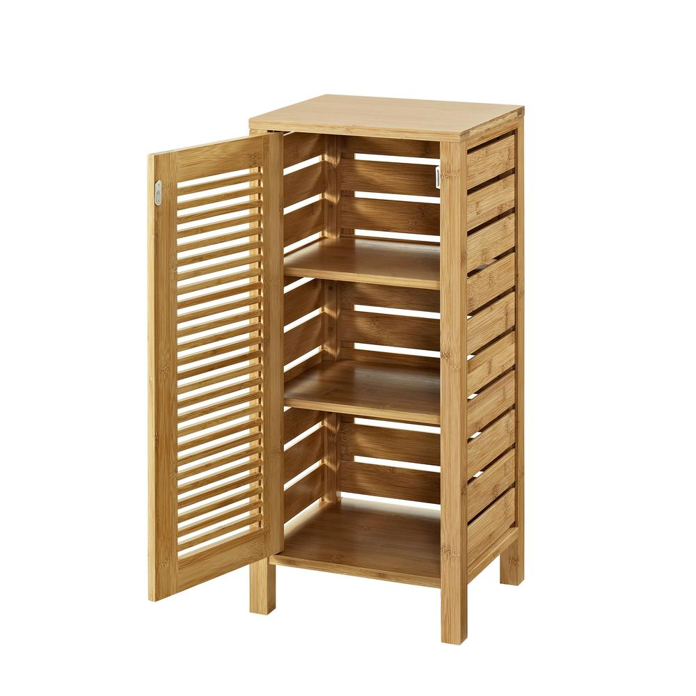 Start2Finish Bracken One Door Floor Cabinet showing a wooden furniture piece with a single door and a modern design.