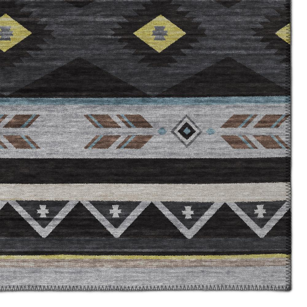 Start2Finish Sonora ASO33 Midnight washable indoor/outdoor rug, 9x12 feet, with a dark, stylish design suitable for indoor and outdoor spaces.
