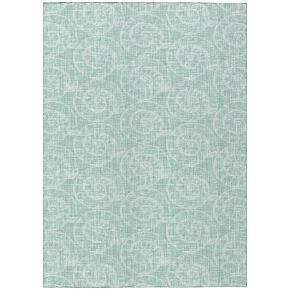 Start2Finish Surfside ASR41 green washable indoor/outdoor rug, 9x12 feet with textured design and vibrant green color.