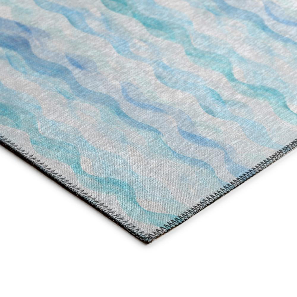 Blue Surfside ASR46 washable indoor/outdoor rug by Start2Finish, 9&