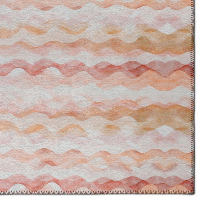 Start2Finish Surfside ASR46 Peach washable indoor/outdoor rug, 5&
