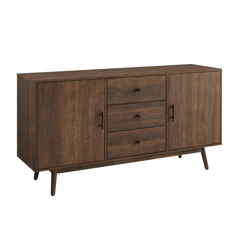 Start2Finish Lucas sideboard furniture with sleek wooden finish, featuring multiple drawers and cabinet doors for stylish storage.