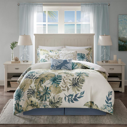 Cotton printed 6-piece comforter set by Start2Finish with colorful floral and geometric patterns on soft fabric.