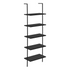 Start2Finish 5-tier ladder bookshelf with open shelves for office or bedroom storage, modern furniture for organizing books and decor.