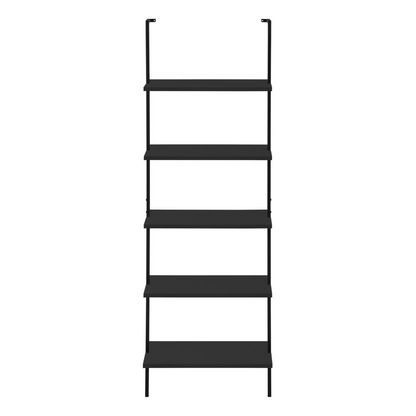 Start2Finish 5-tier bookshelf and ladder-style bookcase with open shelves, ideal for office or bedroom storage.