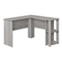 Start2Finish L-shaped corner computer desk with storage shelves, ideal for home office workspaces, 48 inches long.