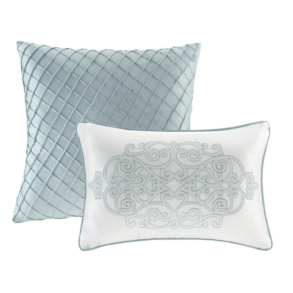Start2Finish 12-piece comforter set with cotton bed sheets, showcasing a cozy, coordinated bedding ensemble.
