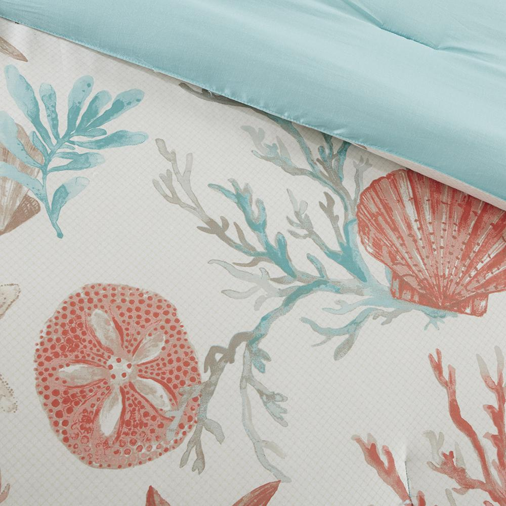 Start2Finish 7-piece cotton sateen comforter set with matching pillow shams, featuring a smooth, luxurious fabric in a coordinated design.
