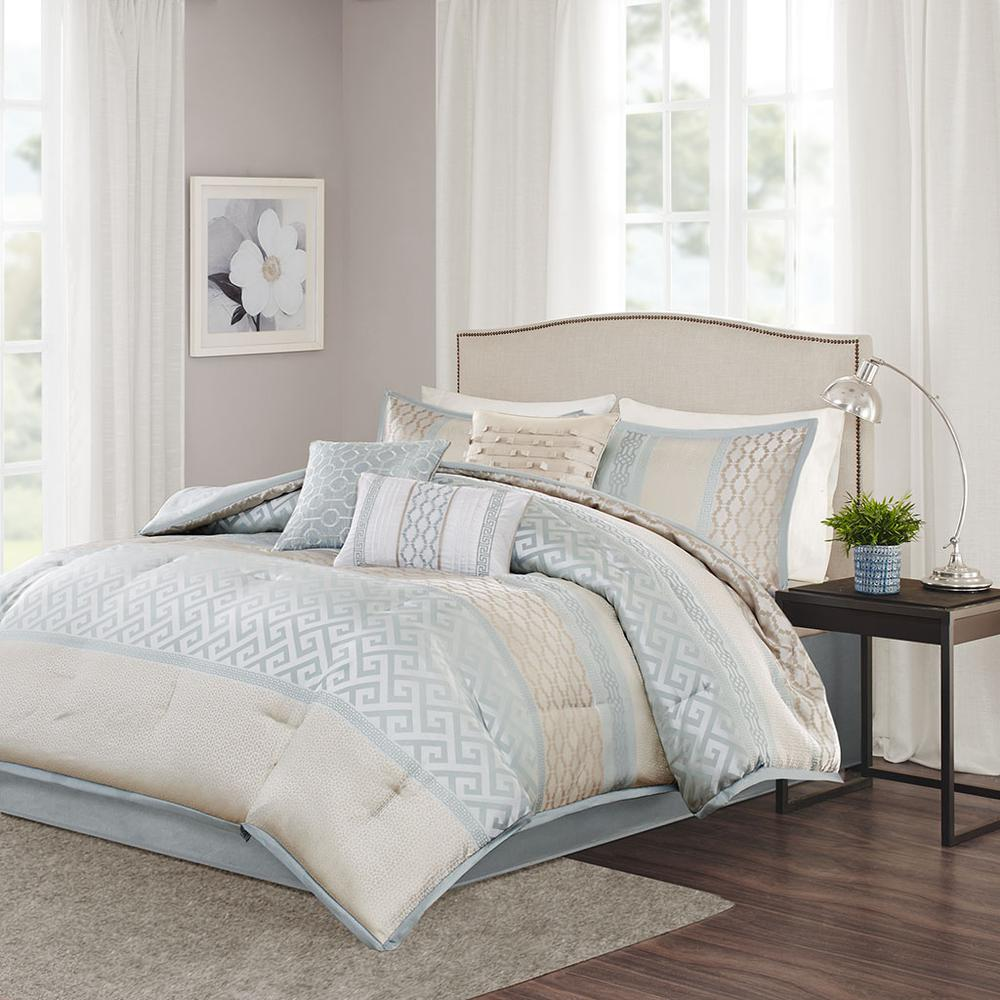 Start2Finish 7-piece comforter set with coordinated pillow shams and bedding in a stylish, cozy design.