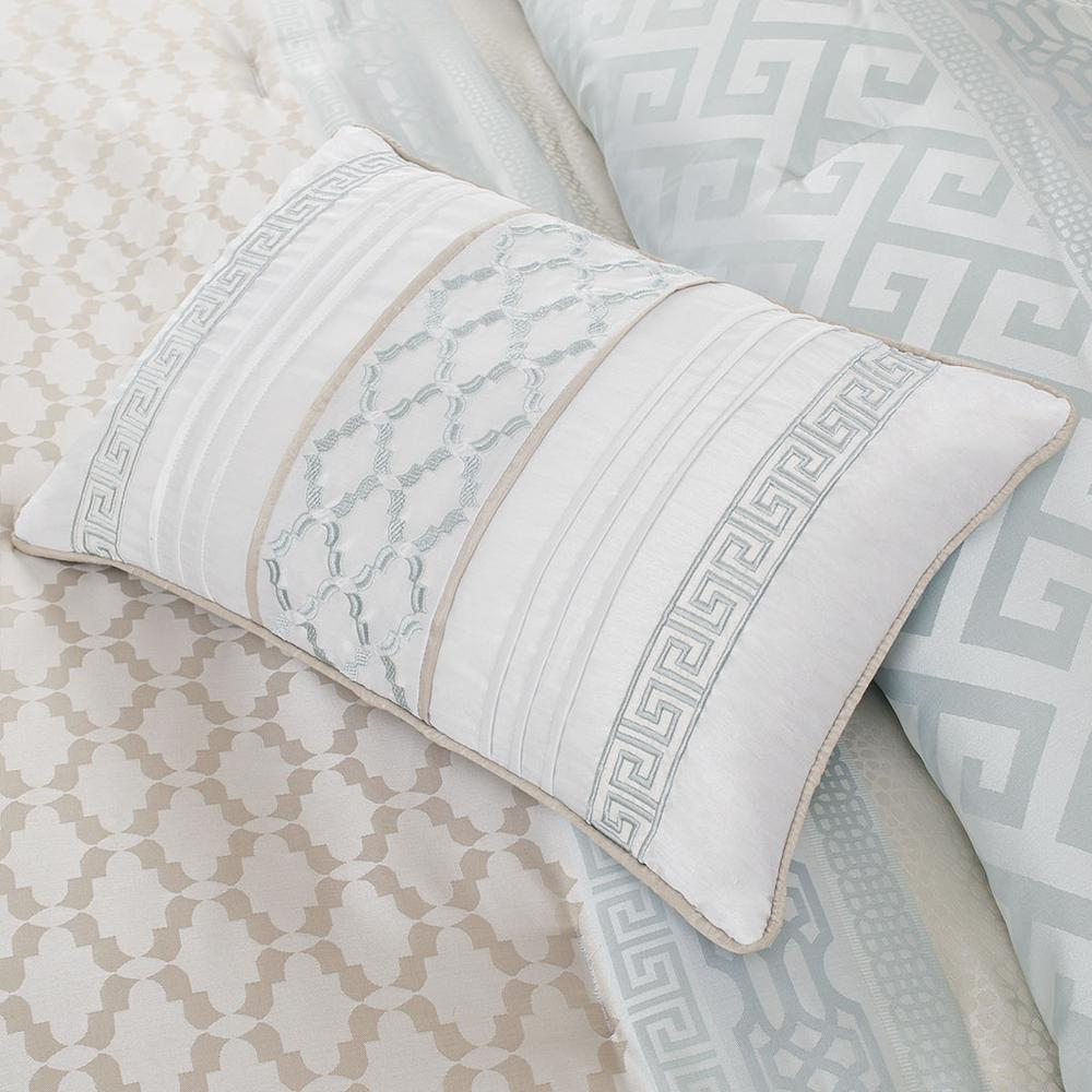 Start2Finish 7-piece comforter set featuring a cozy, patterned bedding design with matching pillow shams and decorative accents.