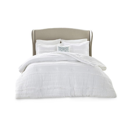 Start2Finish 5-piece comforter bedding set with matching pillow shams, soft and cozy for a stylish bedroom update.
