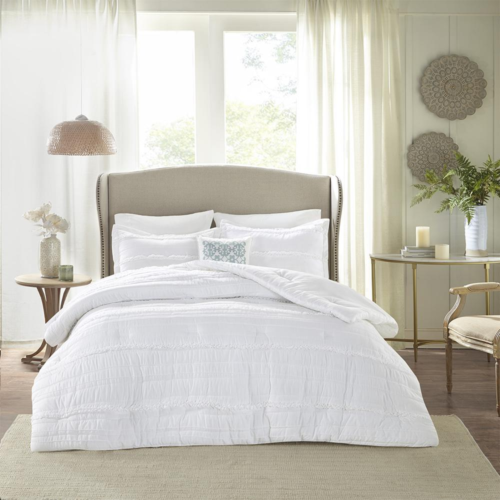 Start2Finish 5-piece bedding comforter set with matching pillow shams, soft and cozy for a stylish bedroom look.