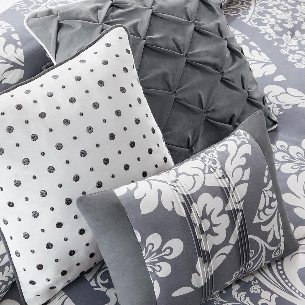 Start2Finish 7-piece cotton printed comforter bedding set with colorful floral patterns on a neatly made bed.