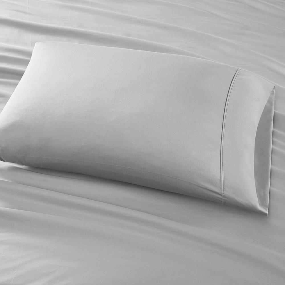 Start2Finish Pima Cotton Sheet Set with soft, breathable white sheets and pillowcases for comfortable, luxurious sleep.