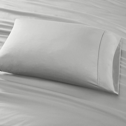 Start2Finish Pima Cotton Sheet Set with soft, breathable white sheets and pillowcases for comfortable, luxurious sleep.