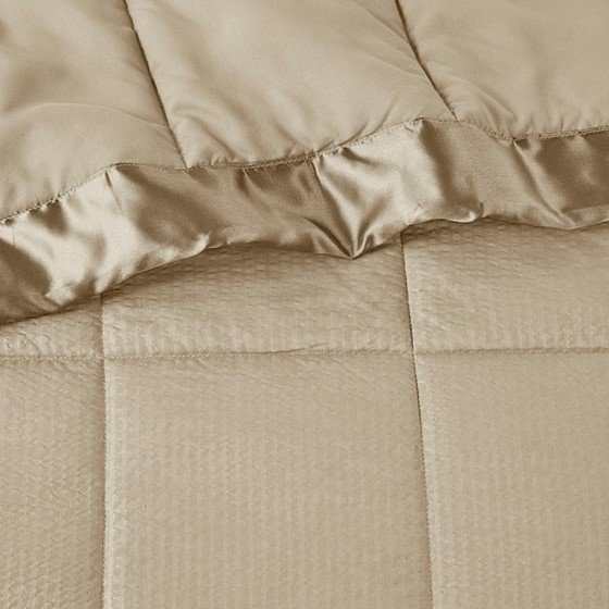 Start2Finish oversized down alternative bedding blanket with satin trim, soft and plush for cozy comfort.