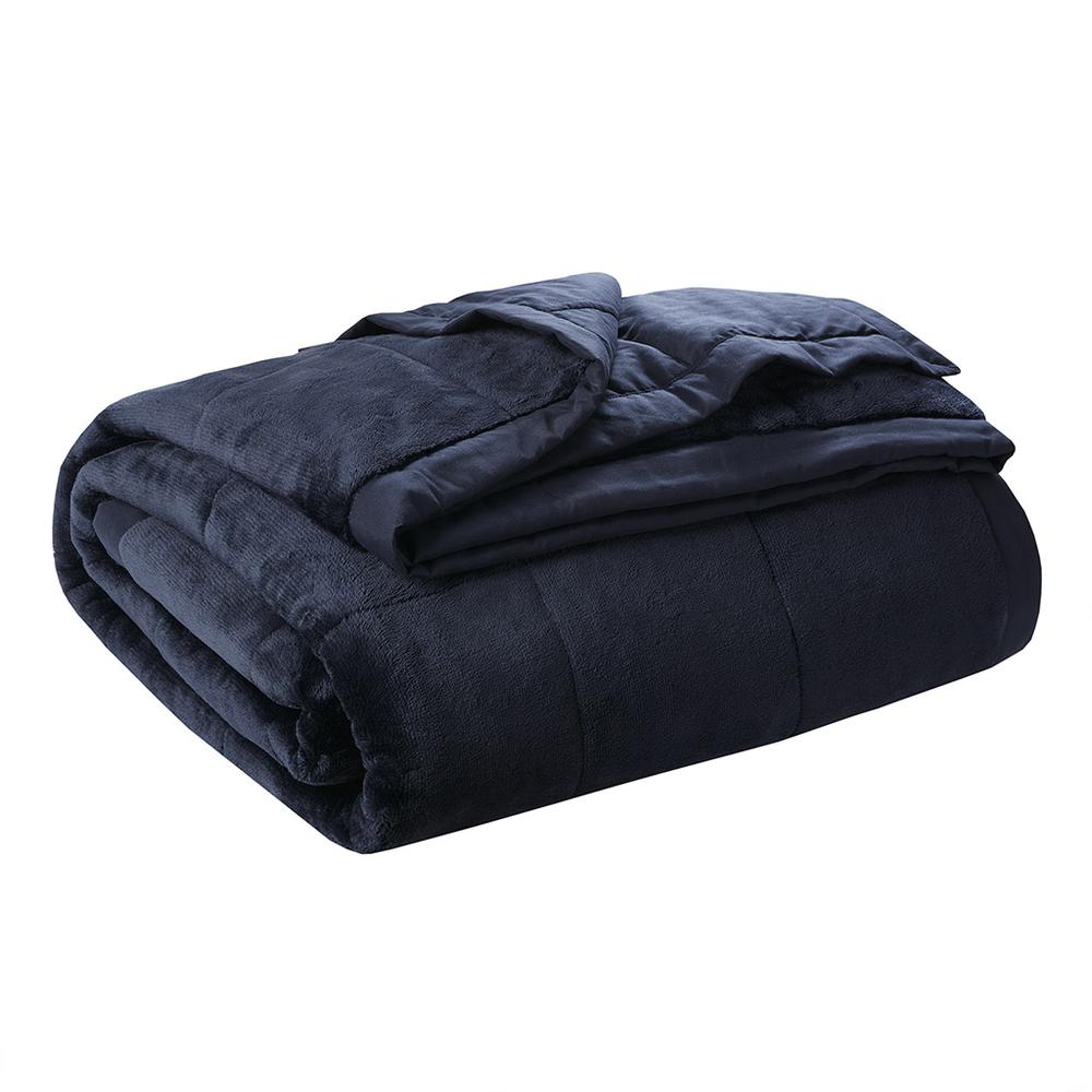 Reversible HeiQ Smart Temperature down alternative blanket by Start2Finish, showcasing its soft, cozy bedding design in neutral tones.