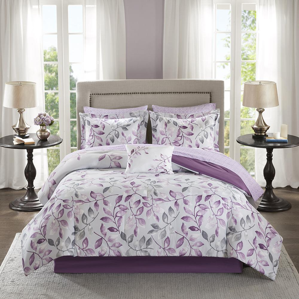 Start2Finish 9-piece comforter set with cotton bed sheets, featuring soft bedding and coordinated linens for a cozy bedroom look.