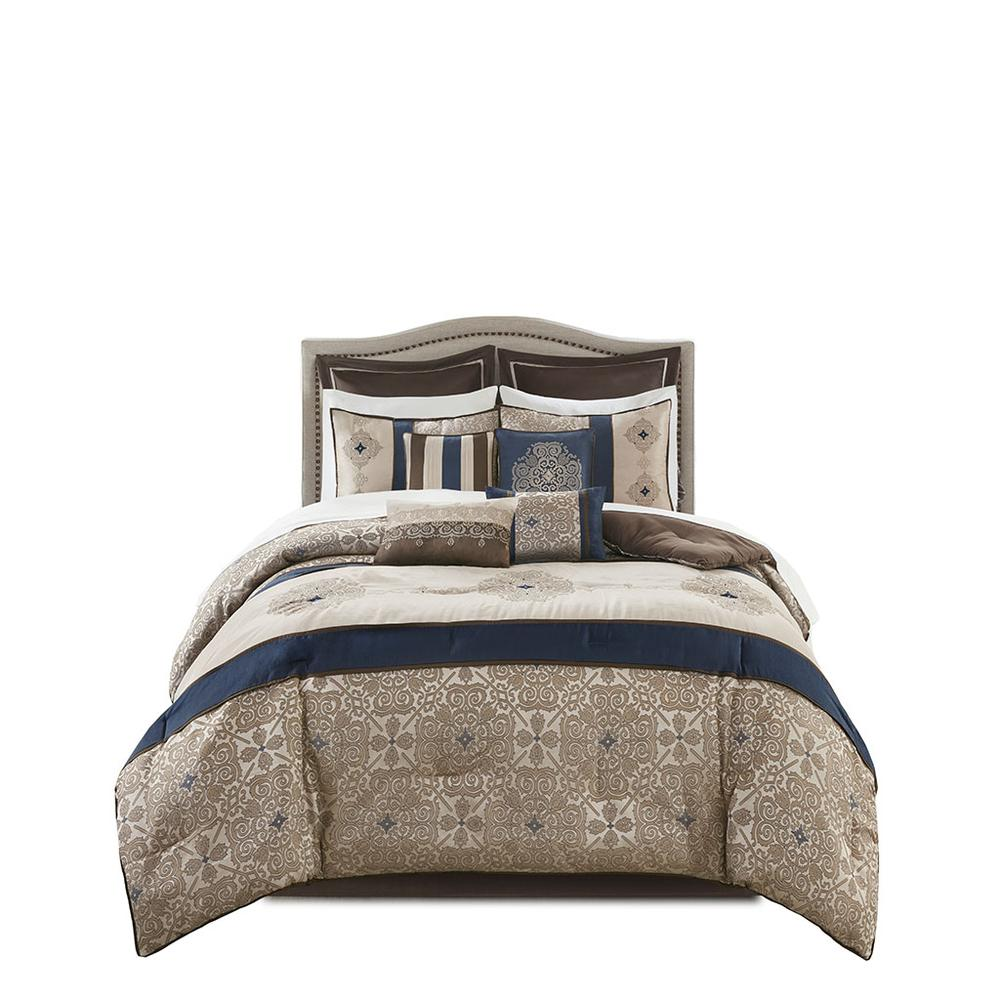 Start2Finish 24 Piece Room In a Bag bedding set with coordinated pillowcases, sheets, and comforters in a colorful, modern design.