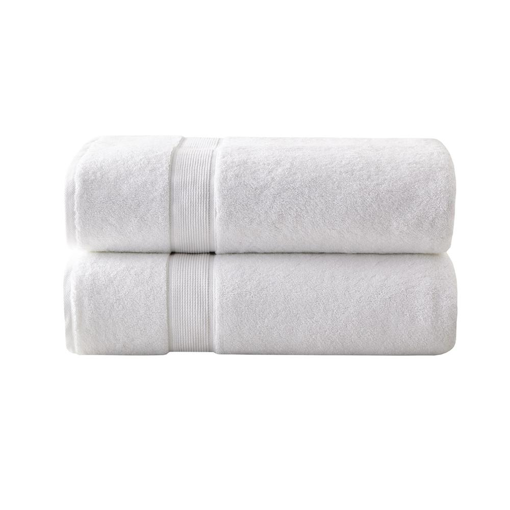 Start2Finish 100% cotton bath sheet antimicrobial 2-piece set with plush, soft fabric, perfect for luxurious bath and spa use.