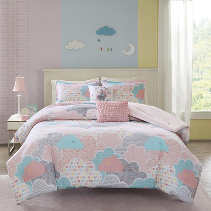 Start2Finish cotton printed comforter set with colorful floral design, soft fabric, and cozy bedding for a stylish bedroom look.