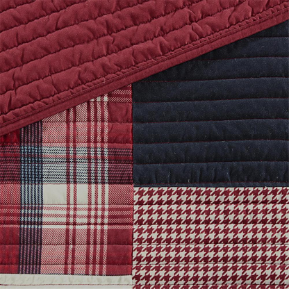 Red Sunset Oversized Cotton Quilt Mini Set by Start2Finish with floral pattern and soft, lightweight fabric visible in the image.
