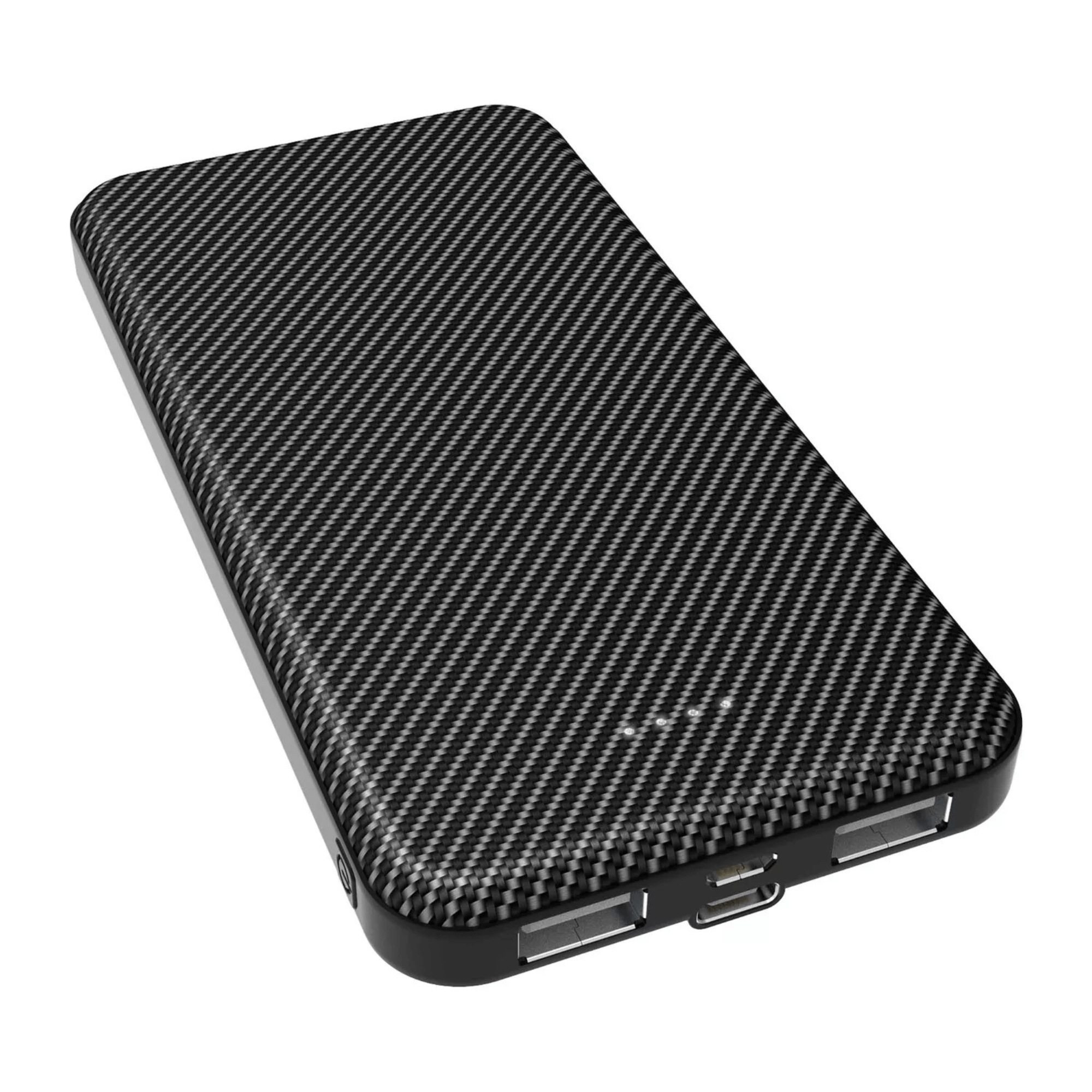 Sky Iapetus Xyst Super Slim 10000mAh dual USB power bank for mobile and laptop charging, sleek portable design.