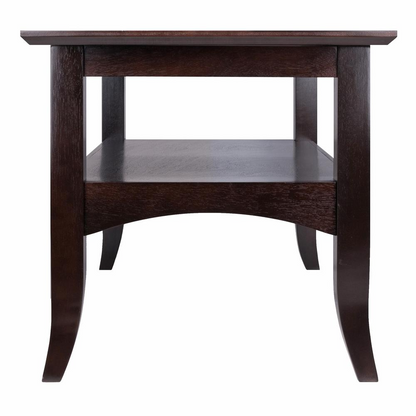 Start2Finish Camden coffee table with coffee finish, showcasing a sleek wooden design and modern style for living room decor.
