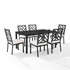 Locke 7-piece outdoor dining set by Start2Finish with a table and six chairs, featuring a durable design for outdoor use.