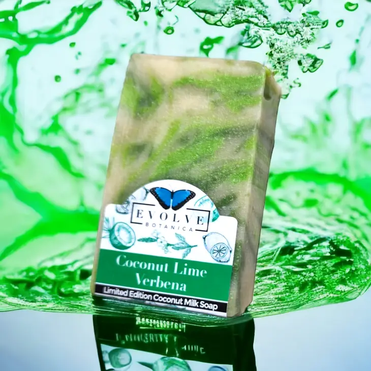 Start2Finish Coconut Lime Verbena soap bar from the Bath &amp; Body collection, featuring a vibrant, tropical scent.