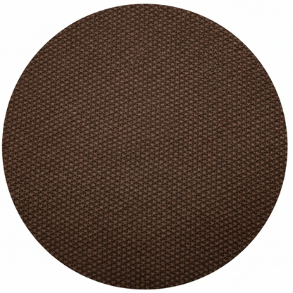 Dark brown Cashmere Sweater with button neck and seed stitch pattern from Start2Finish, shown on a model.