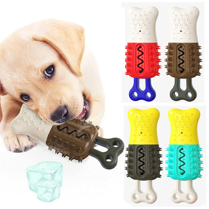 Maroon Asteria summer cooling pet chew toy for teeth cleaning, designed for dogs, with a colorful, textured surface for chewing comfort.