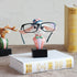 Fuchsia Molly rabbit-shaped eyeglass holder with organization features, designed to keep glasses secure and easily accessible.