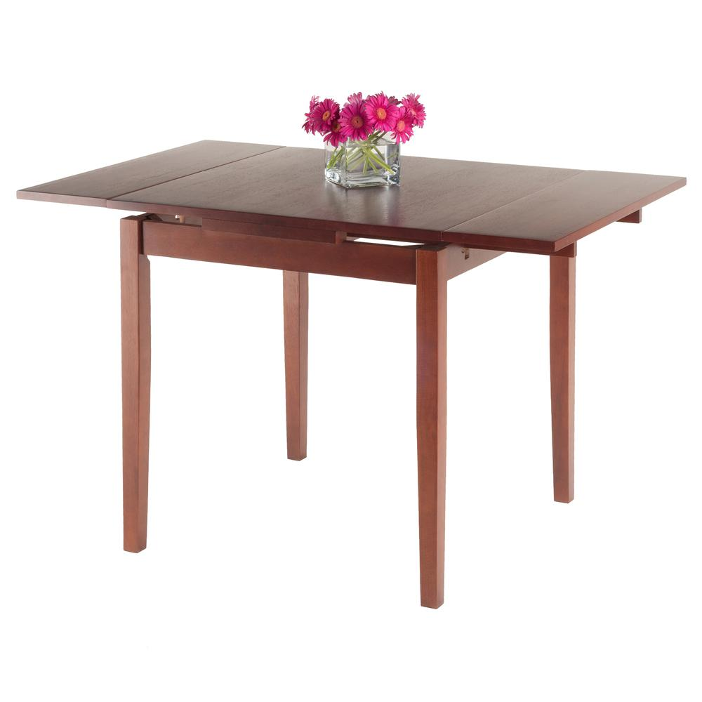 Start2Finish Pulman Extension Table in walnut wood, showing the extended dining surface with sleek wood grain and sturdy legs.