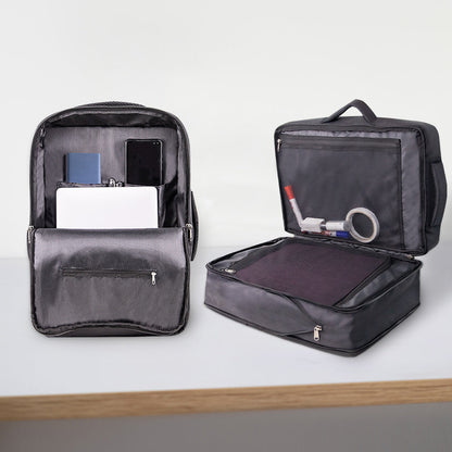 Maroon Asteria portable travel laptop backpack suitcase with multiple compartments and padded straps for comfortable carry.