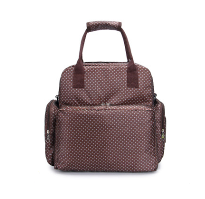 Maroon Asteria diaper mommy bag with multiple compartments and adjustable straps, designed for travel and parenthood needs.